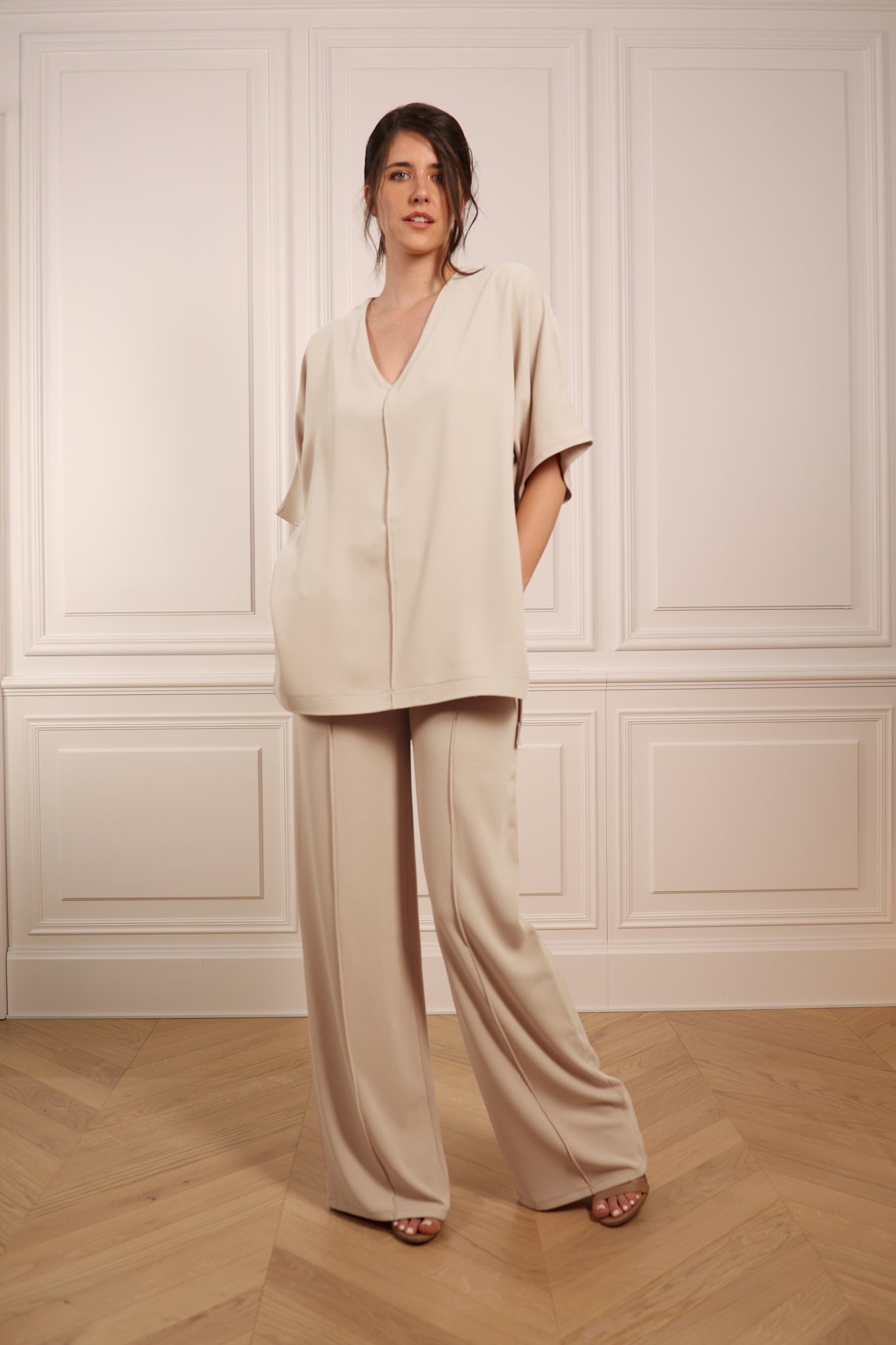 Trousers stretch VANIGLIA