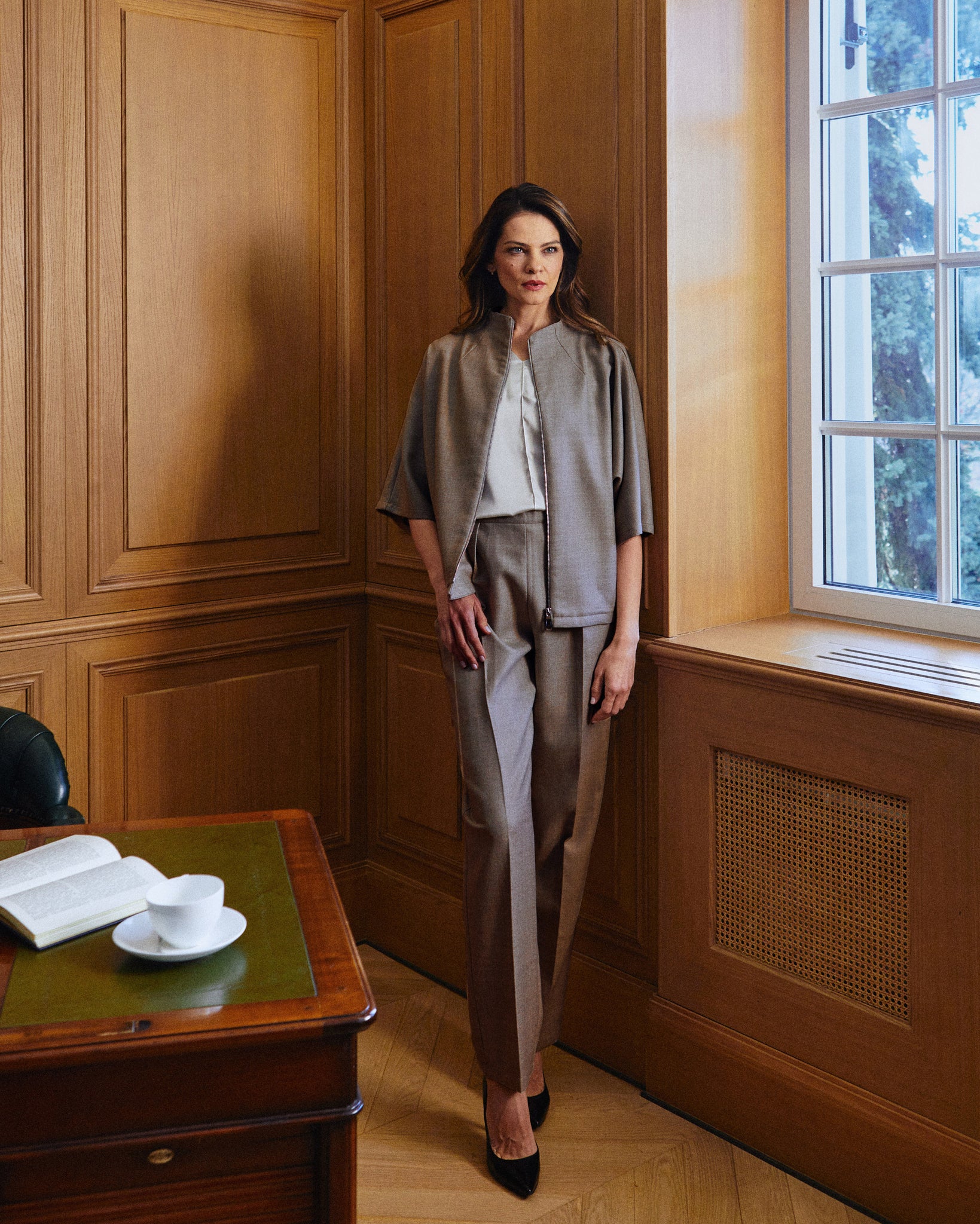 Allegra trousers, dark grey